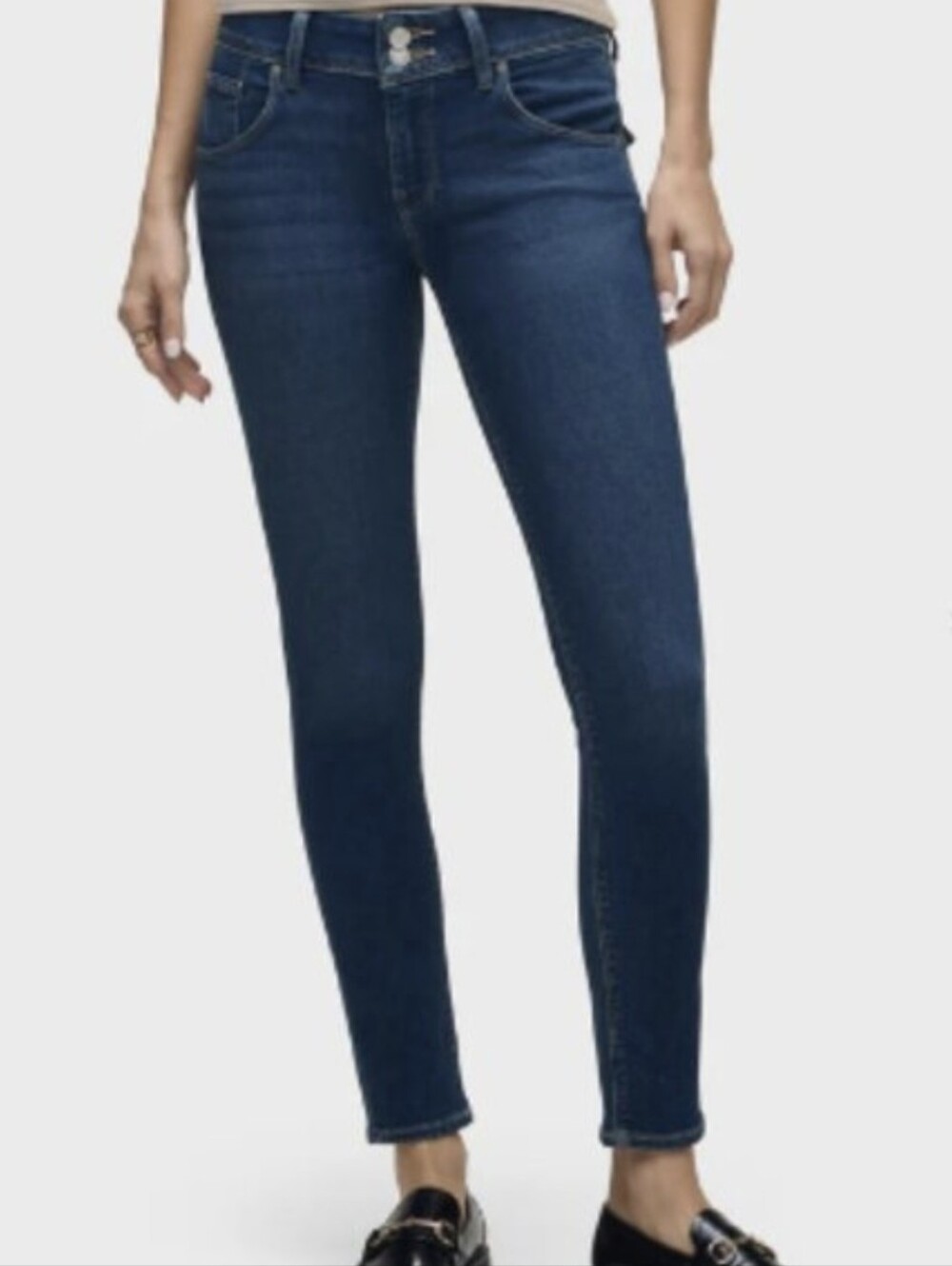 Hudson Collin Mid-Rise Skinny Jeans Glen Wash 31